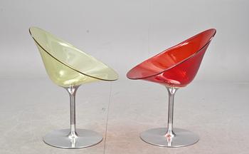 STOLAR, ett par, "Eros", Philippe Starck för Kartell, Italien.