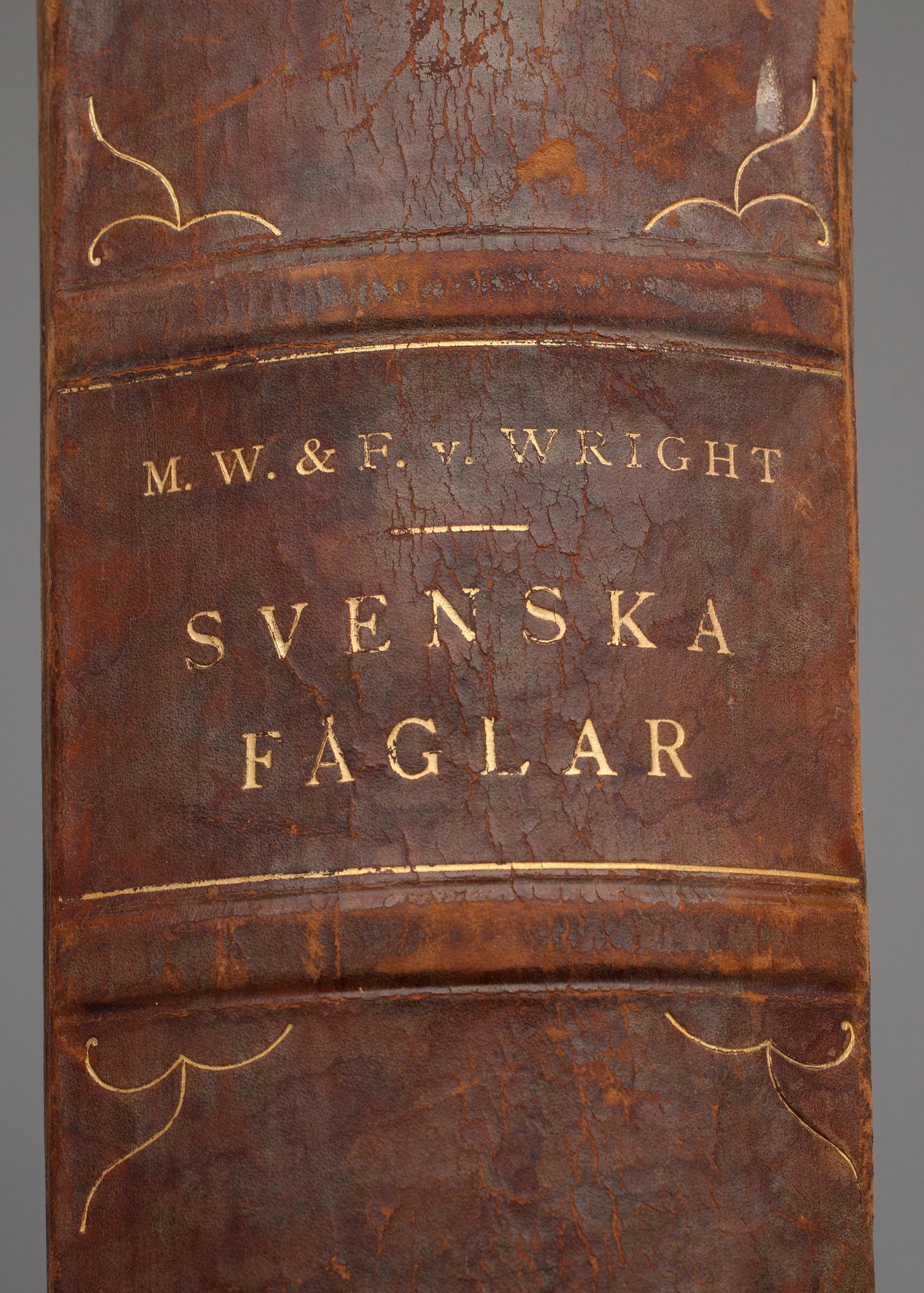 BÖCKER, 3 vol, M, W & F von Wright, "Svenska Fåglar", Stockholm, 1924 resp 1929.