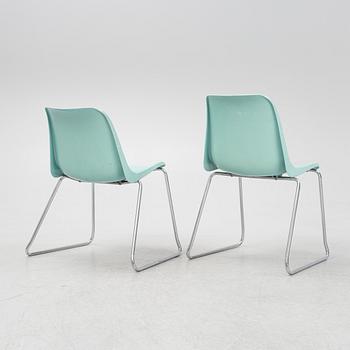 Helmut Starke, seven 'Europa' chairs, Germany, 1970's.