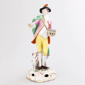A porcelain figurine by Meissen, Germany.