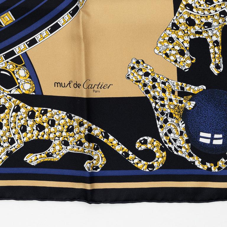 Cartier, a twill silk scarf.