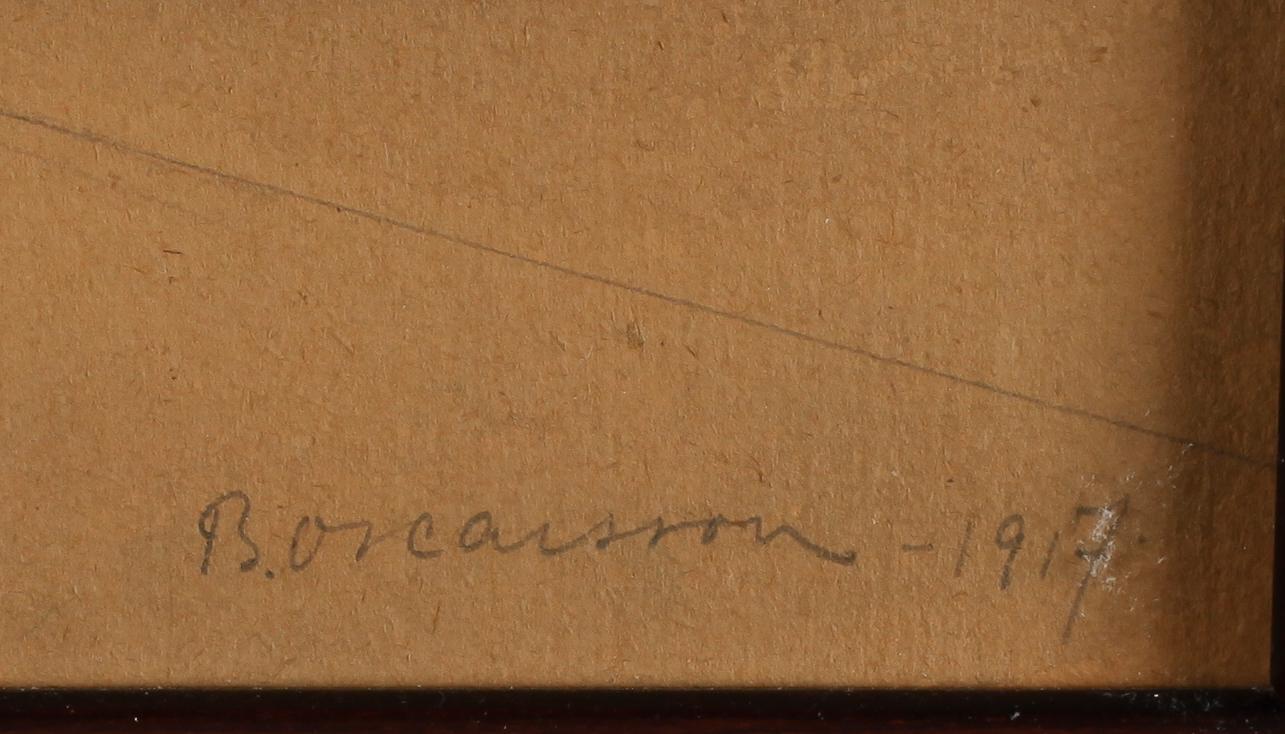 BERNHARD OSCARSSON, blandteknik, signerad och daterad 1917.