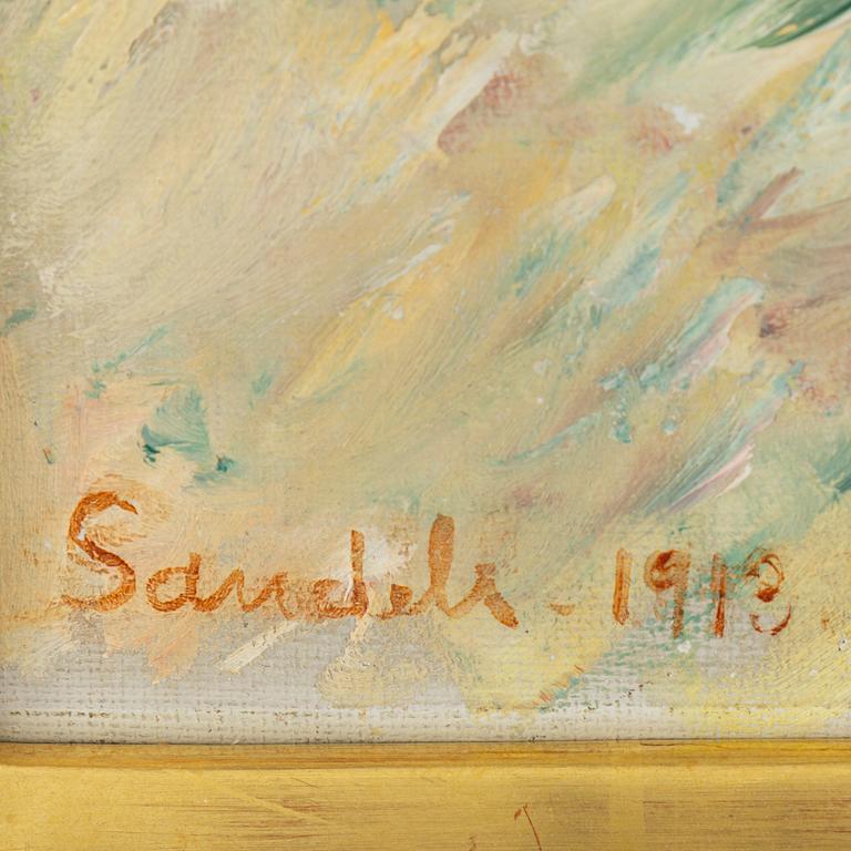 GÖSTA SANDELS, oil on canvas, signed and dated 1913.