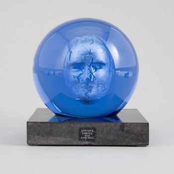 BERTIL VALLIEN, a glass sculpture, signed.