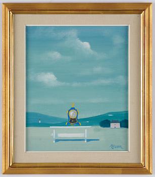 Stellan Mörner, Landscape with a Table Clock.