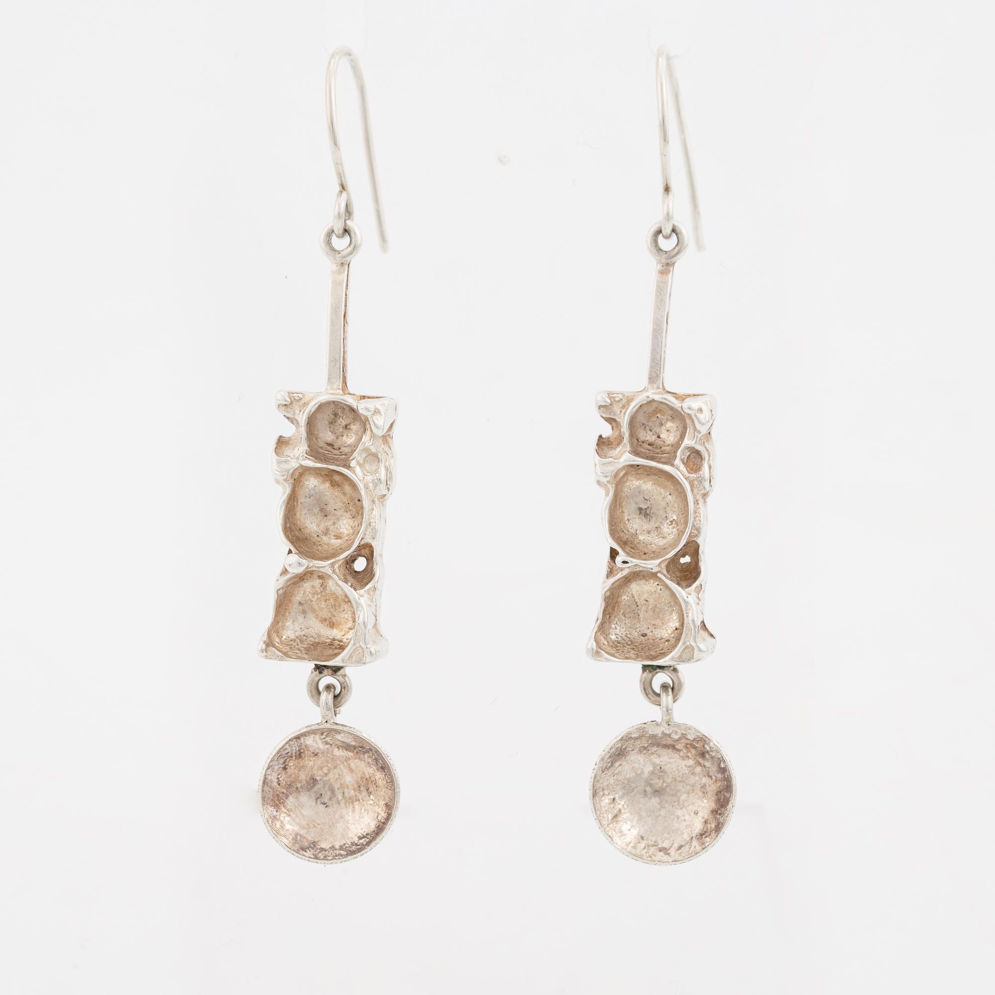 Juhl necklace and earrings sterling  silver.