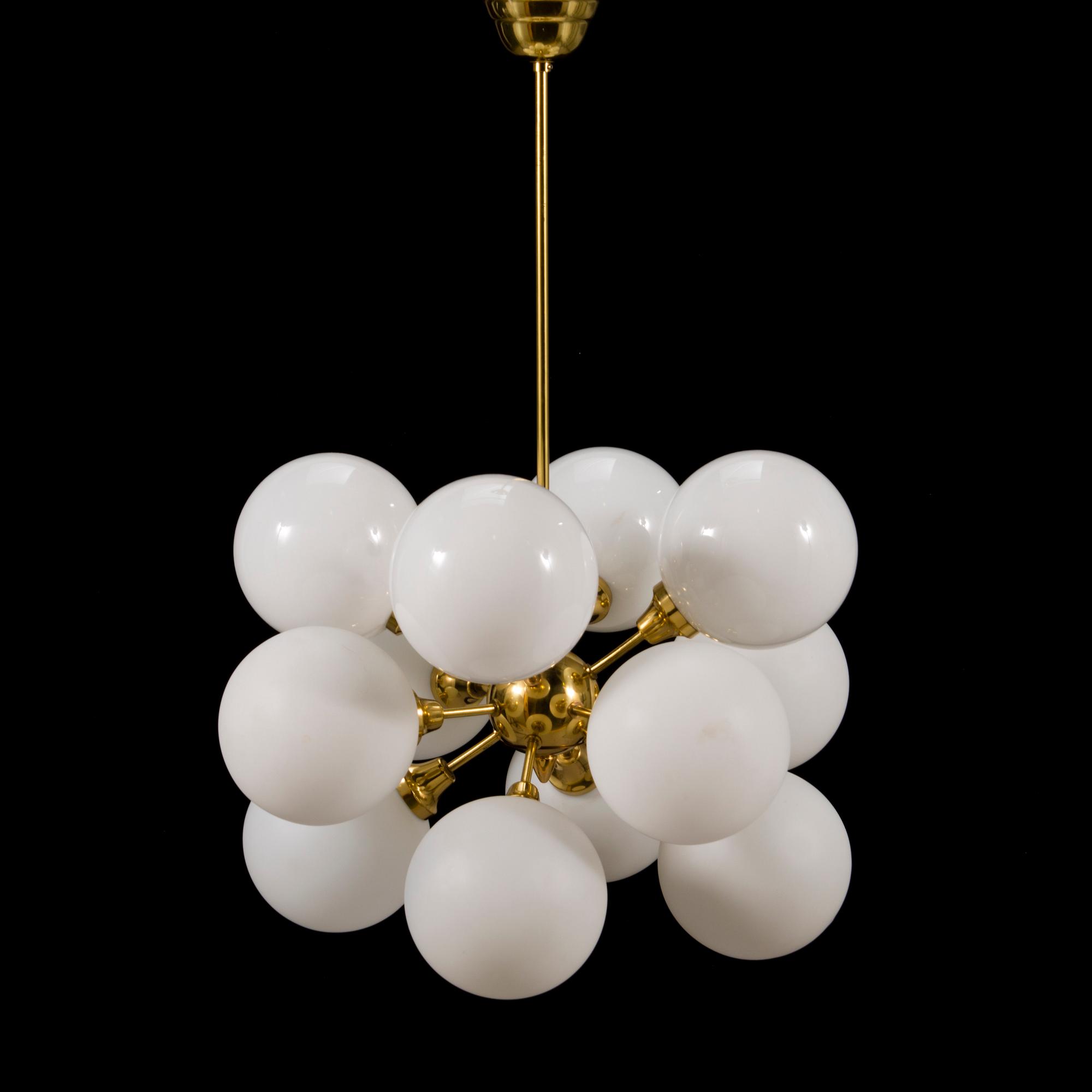 A Sputnik-model ceiling light from the latter half of the 20th century.