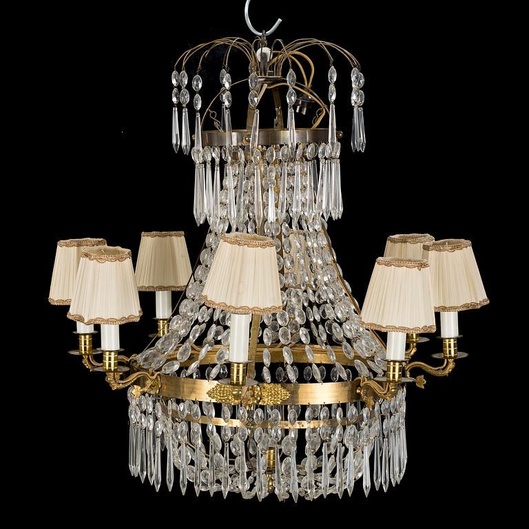 A 19th century chandelier.