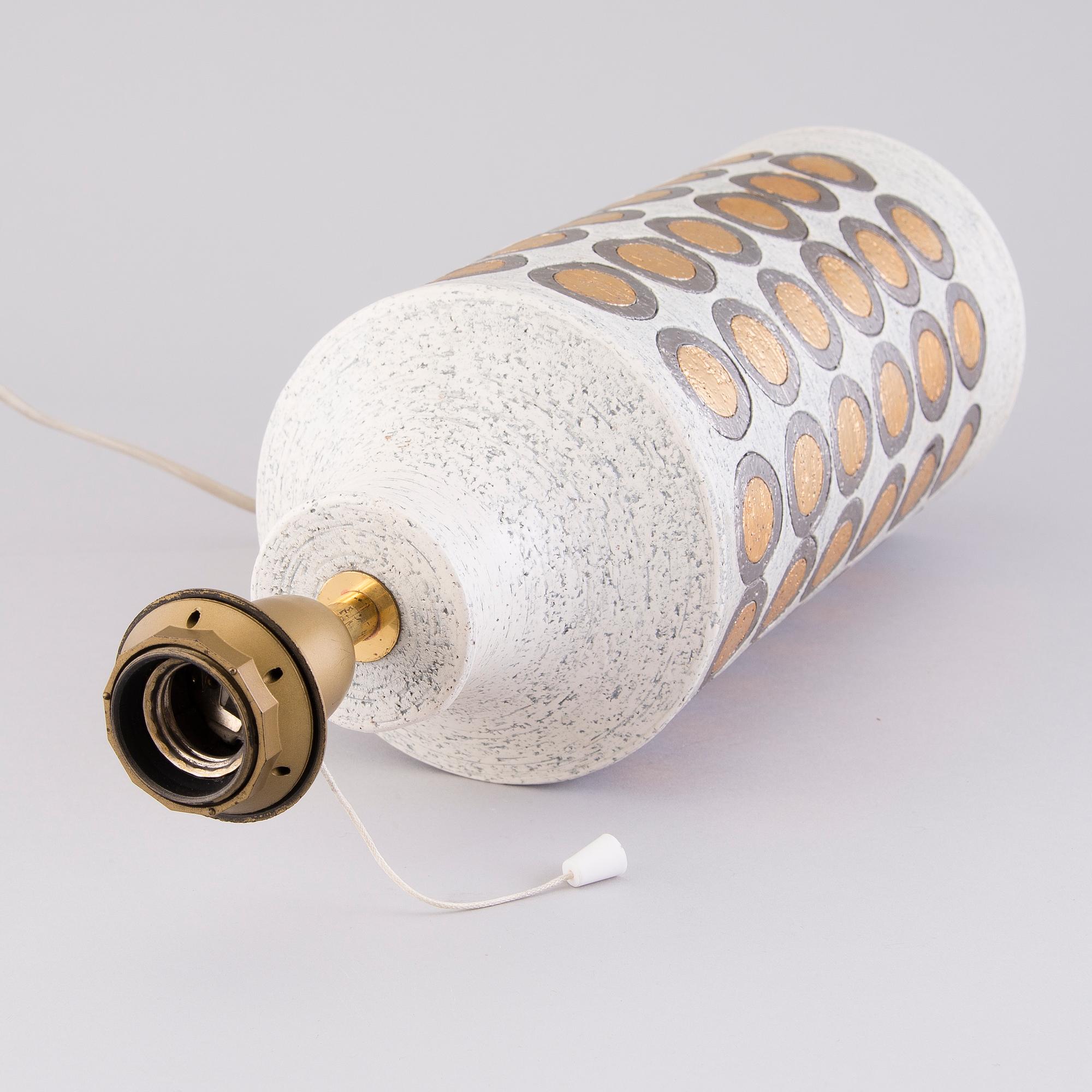 ALDO LONDI, A ceramic table lamp for Bitossi, Italy, circa 1972-1975.