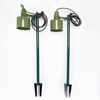 Lisa Johansson-Pape, two 1960s garden lights '140-016' for Stockmann Orno.