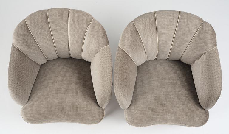 Swedish Modern, fåtöljer, ett par 1940-50-tal.