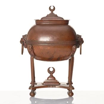 A Empire copper Samovar, early 19th century.