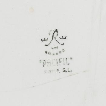 SYLVIA LEUCHOVIUS, three stoneware wall reliefs, Rörstrand, Sweden, one dated 1953.