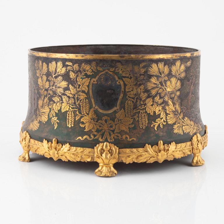 A Swedish Art Nouveau Flower Pot, signed by Carl Hjalmar Norrström 1918.