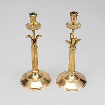 CARL-ARNE BREGER, a pair of candle sticks, Haga mässing, 1993.