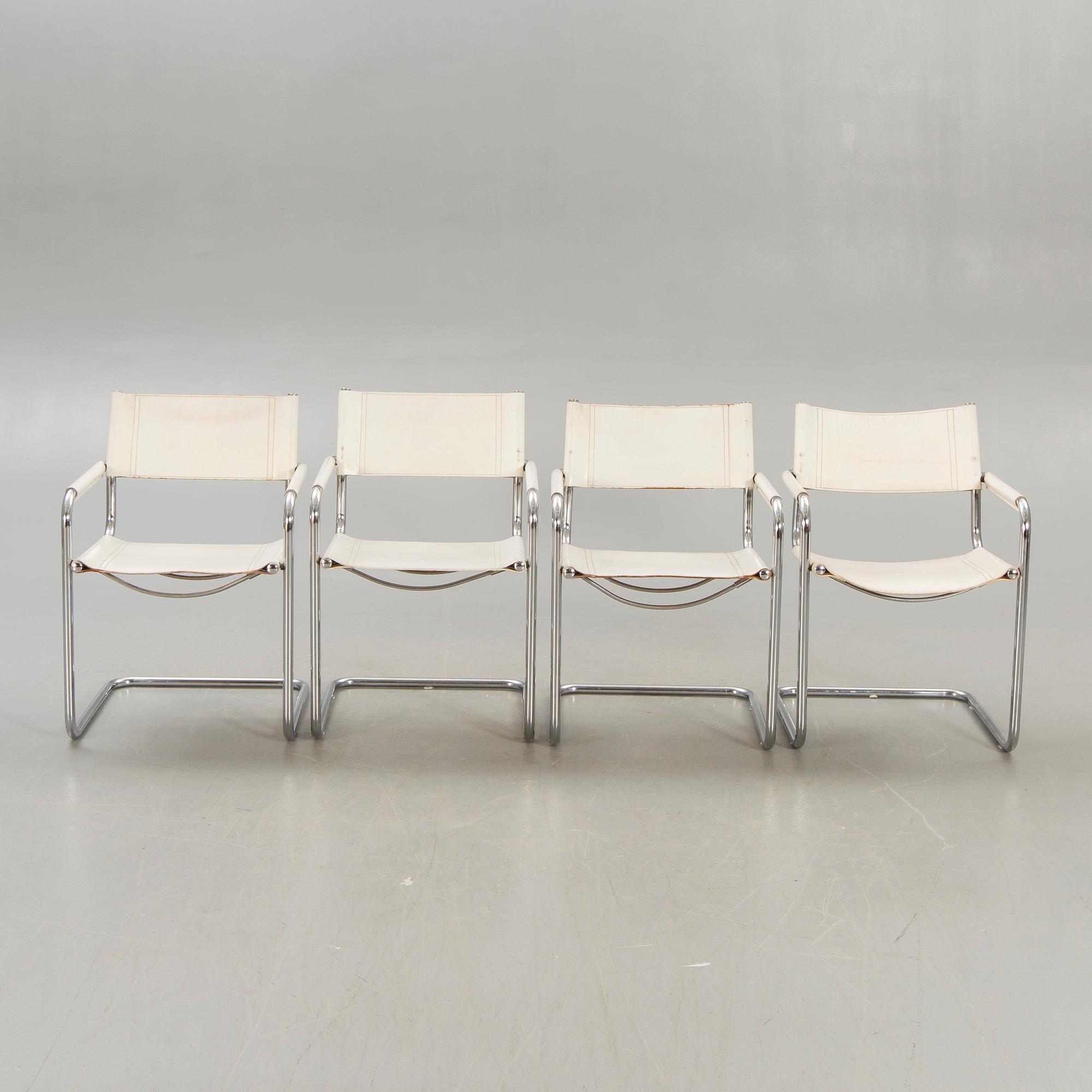 Mart Stam,  karmstolar 4 st "Cantilever", Jox Interni 1990-tal.