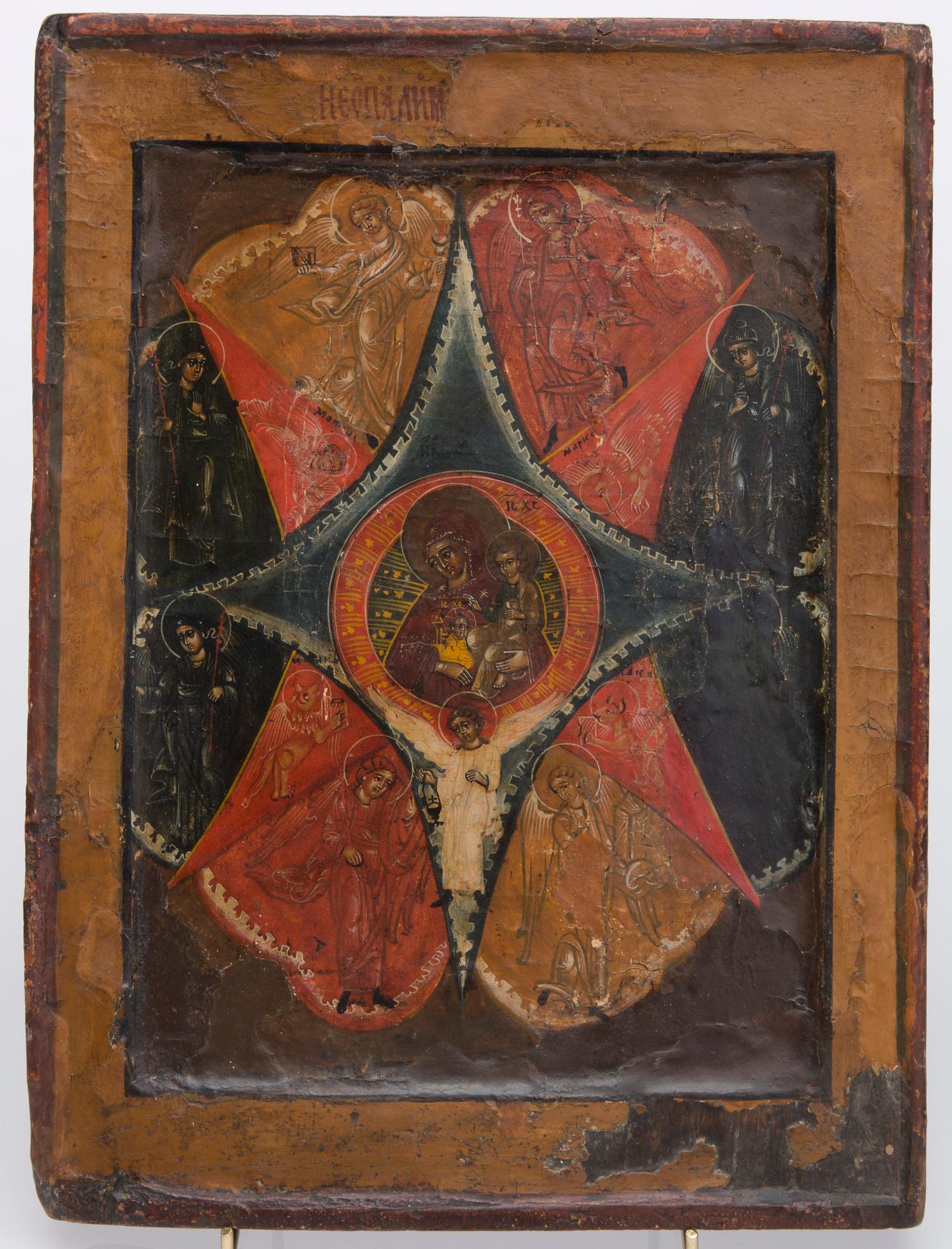 IKON, tempera på pannå, Ryssland 1800-talets senare hälft.