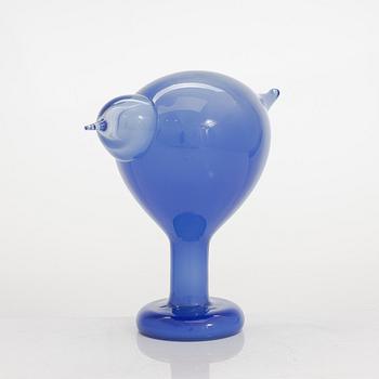 Oiva Toikka, lasilintu, "Suvisirri", signeerattu O. Toikka Nuutajärvi.