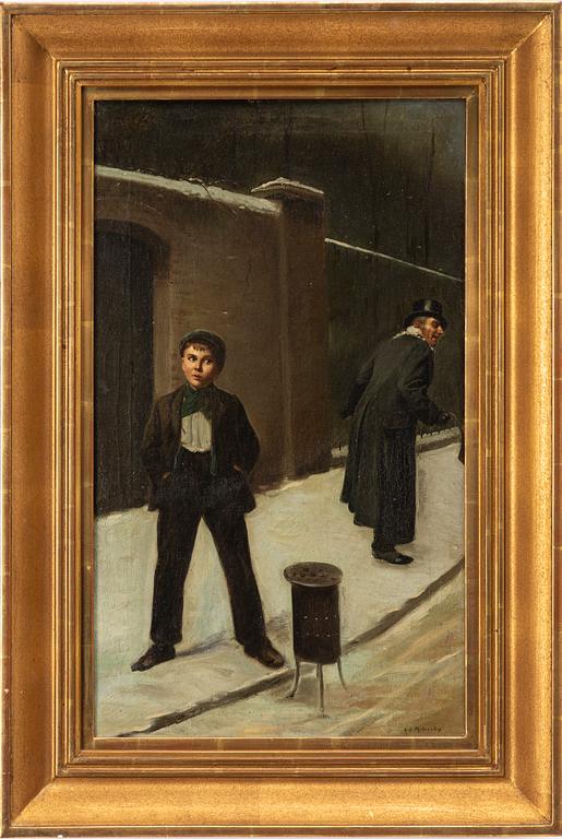 Augustus Edwin Mulready, attributed to, The Chestnut Seller.