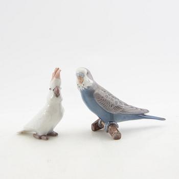 Figurines 9 pcs including Germany/Denmark 20th century porcelain.