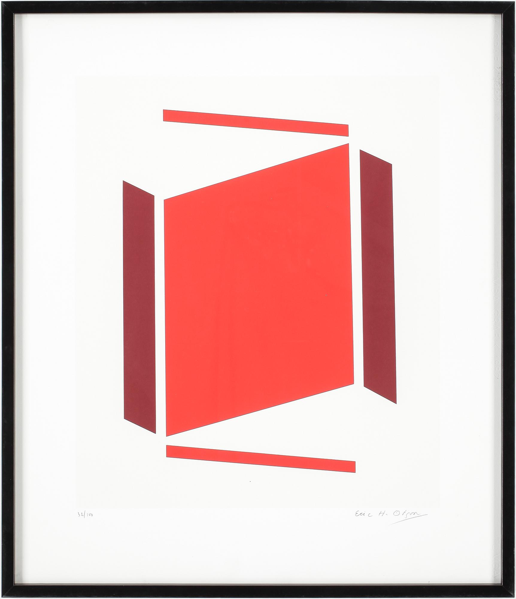 ERIC H OLSON, färglitografi, signerad samt numrerad 32/100.