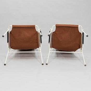 AARNE ERVI, A pair of mid-20th century armchairs for Merivaara Finland.