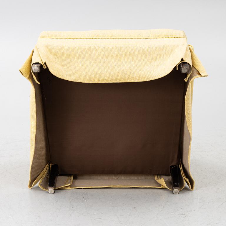Armchair, mid-20th century, upholstered in the textile “Vägen” by Firma Svenskt Tenn.
