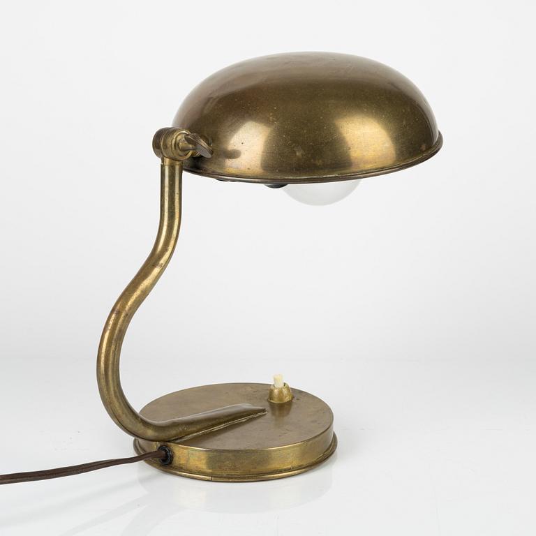 A brass table light, ASEA, 1930's/40's.