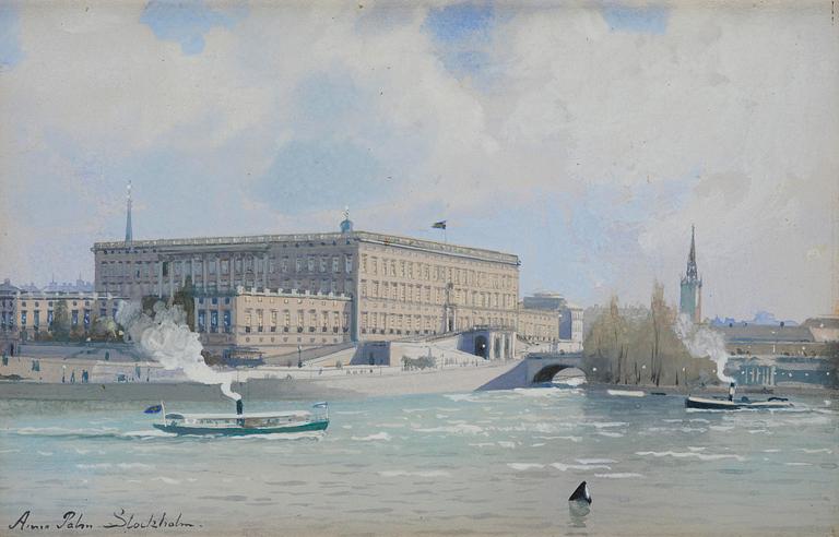 Anna Palm de Rosa, "Strömmen med Stockholms slott".