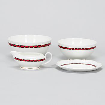 Paloma Picasso, ruoka-astiasto, 29 osaa, luuposliinia, "Castellon", Heinrich/Villeroy & Boch.