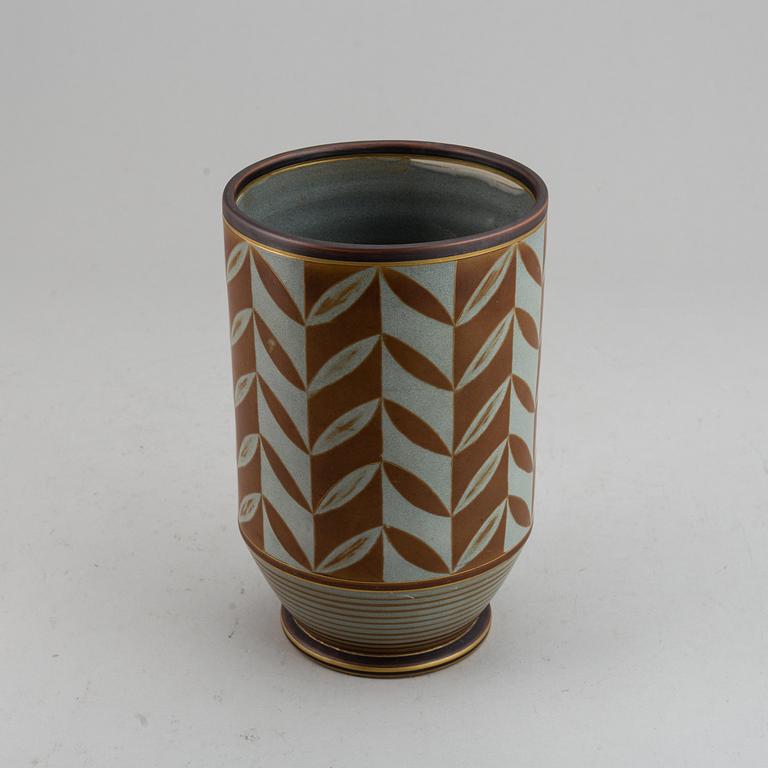 GUNNAR NYLUND & OSKAR DAHL, a "Flambé" stoneware vase, Rörstrand 1930-40's.