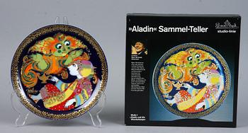 TALLRIKAR, 6 st, keramik, Björn Wiinblad, Rosenthal samt Argenta, Wilhelm Kåge, Gustavsberg.