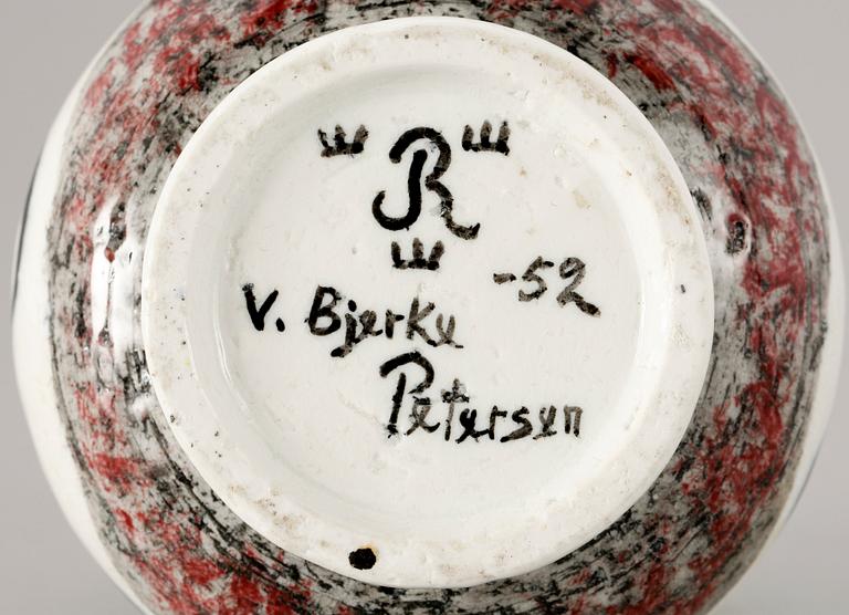 VAS. Stengods. Vilhelm Bjerke-Petersen, Rörstrand, dat-52.
