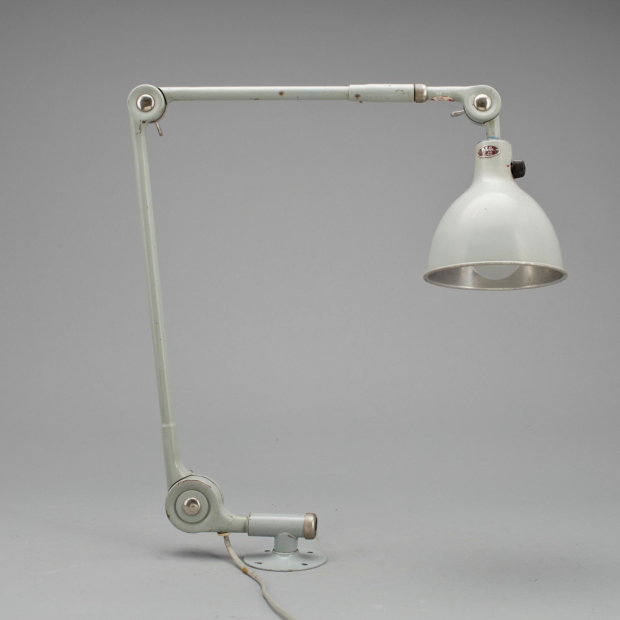 SKRIVBORDSLAMPA, PeFeGe, 1950/60-tal.