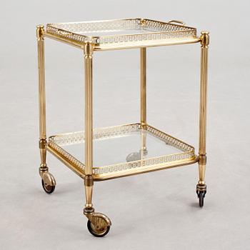 SERVERINGSVAGN, mässing, 1900-talets andra hälft.