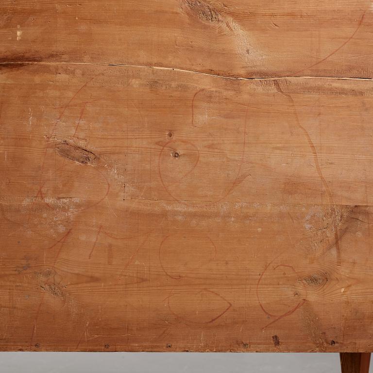 A Gustavian commode by Gustaf Foltiern (master in Stockholm 1771-1804), dated 1786.