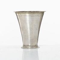 A Swedish silver beaker, mark of Jöns Lund, Skara around the year 1760.