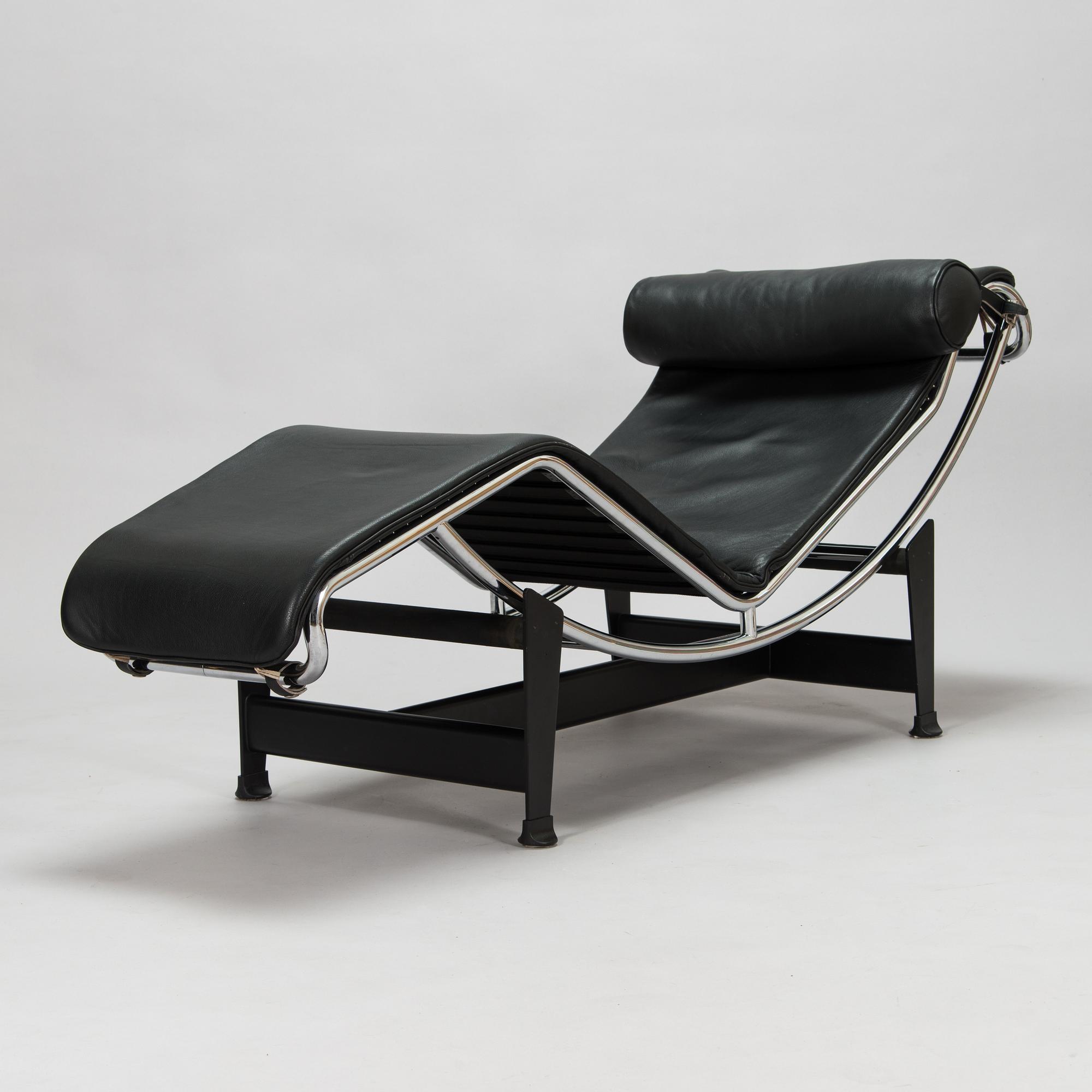 Le Corbusier, Pierre Jeanneret, Charlotte Perriand, an LC4 lounge chair from Cassina, Italy, designed 1928.