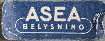VÄGGLAMPOR, 2 st, ASEA belysning, 1900-tal.