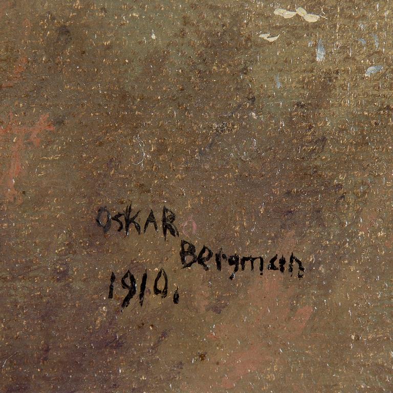 OSKAR BERGMAN, olja på duk, signerad och daterad 1910.