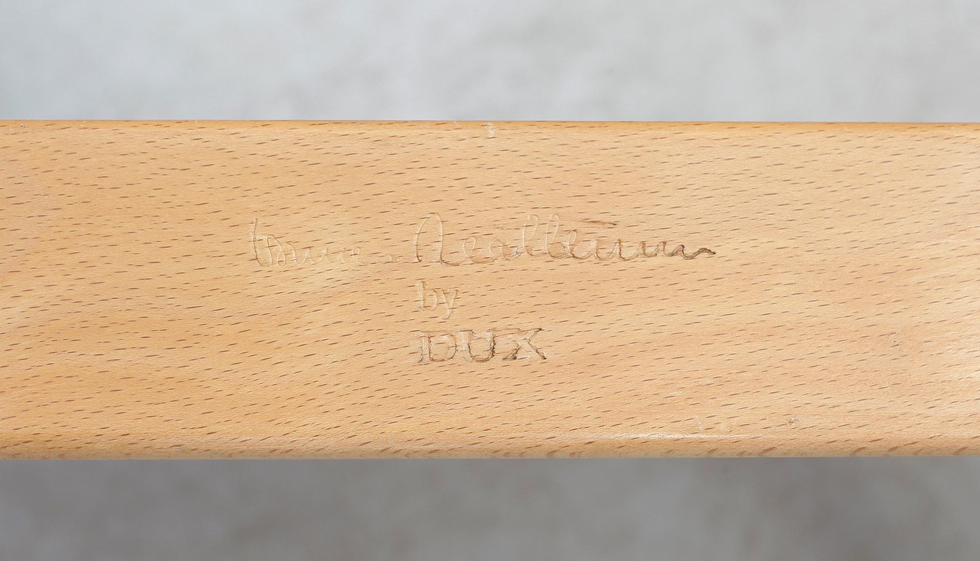 FÅTÖLJER, ett par, "Eva", Bruno Mathsson, Dux, 1980-tal.