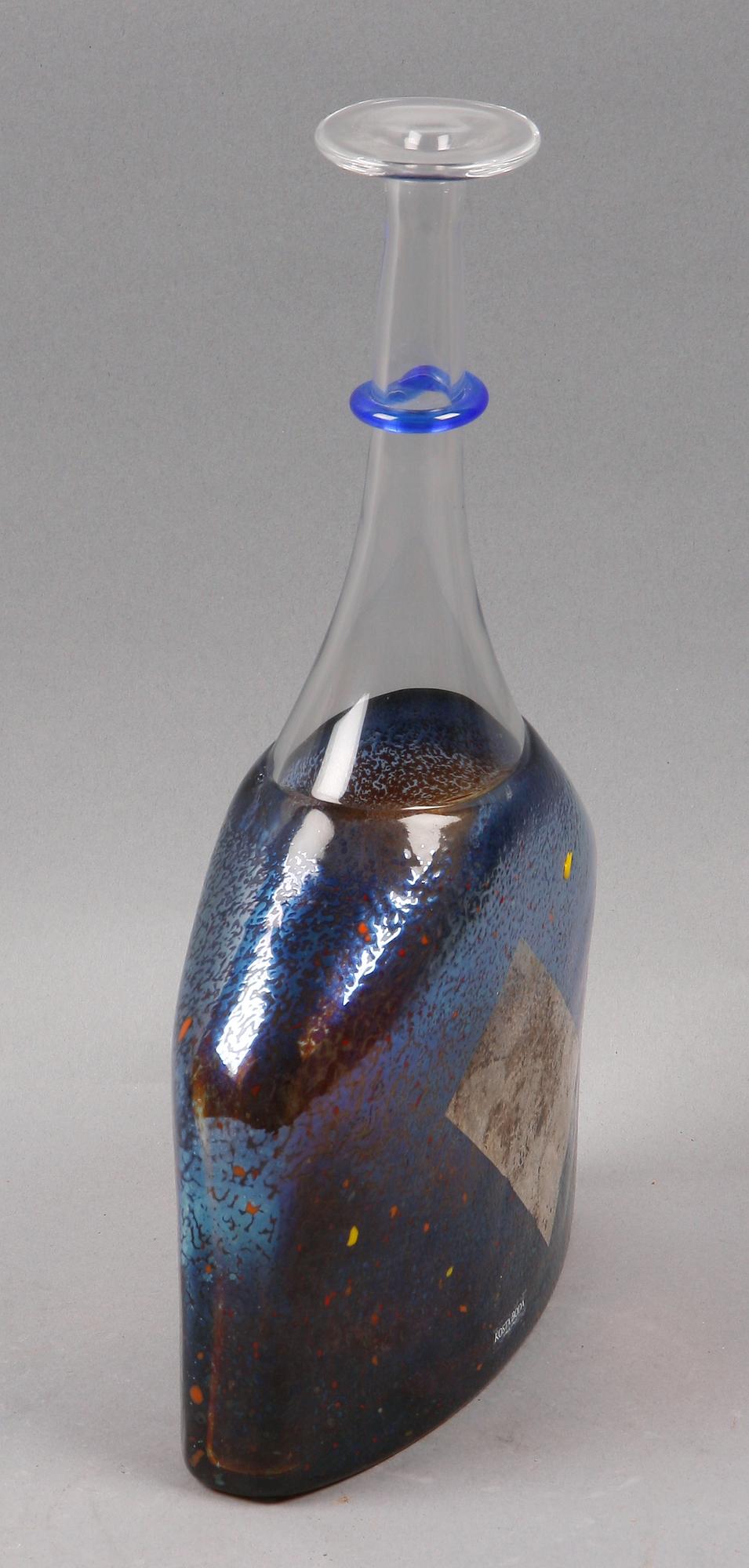 FLASKA, glas, Bertil Vallien, Kosta, Artist Collection, numr 89253.