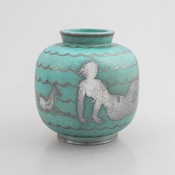 Wilhelm Kåge, a "Argenta" stoneware vase, Gustavsberg.