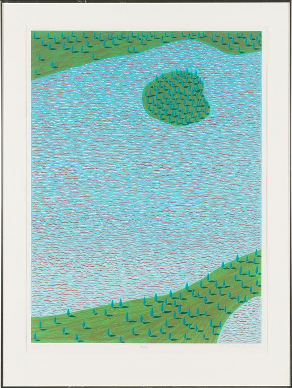 Kristian Krokfors, litografi, signerad och daterad -88, numrerad 48/90.