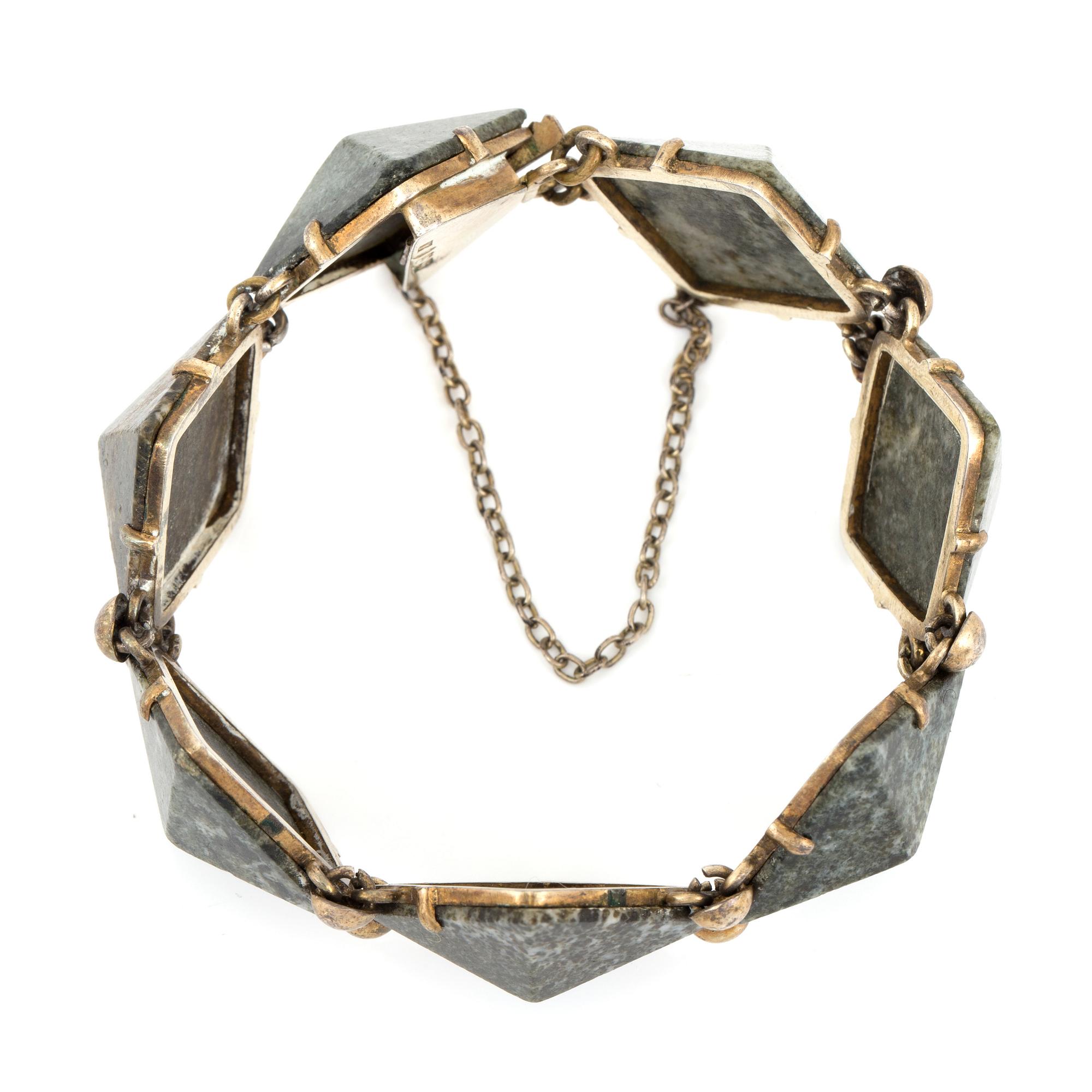 ARMBAND med kolmårdsmarmor.