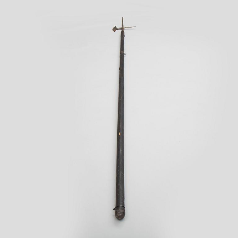 A Swedish Halberd a so called 1697 pattern.