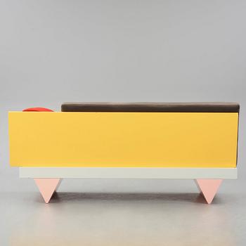 Peter Shire, a "Big Sur" sofa, Memphis, Italy, post 1986.