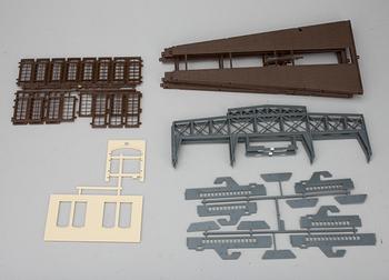 LOKOMOTIV, 2 st, TÅGVAGNAR samt DEPÅ, Märklin, Tyskland.