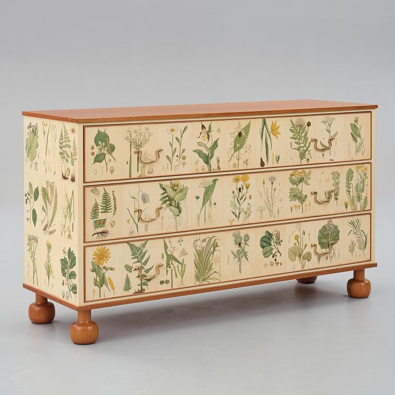 Josef Frank, a chest of drawers/ a sideboard "Flora", Svenskt Tenn, Sweden, mid 20th century, model 1050.