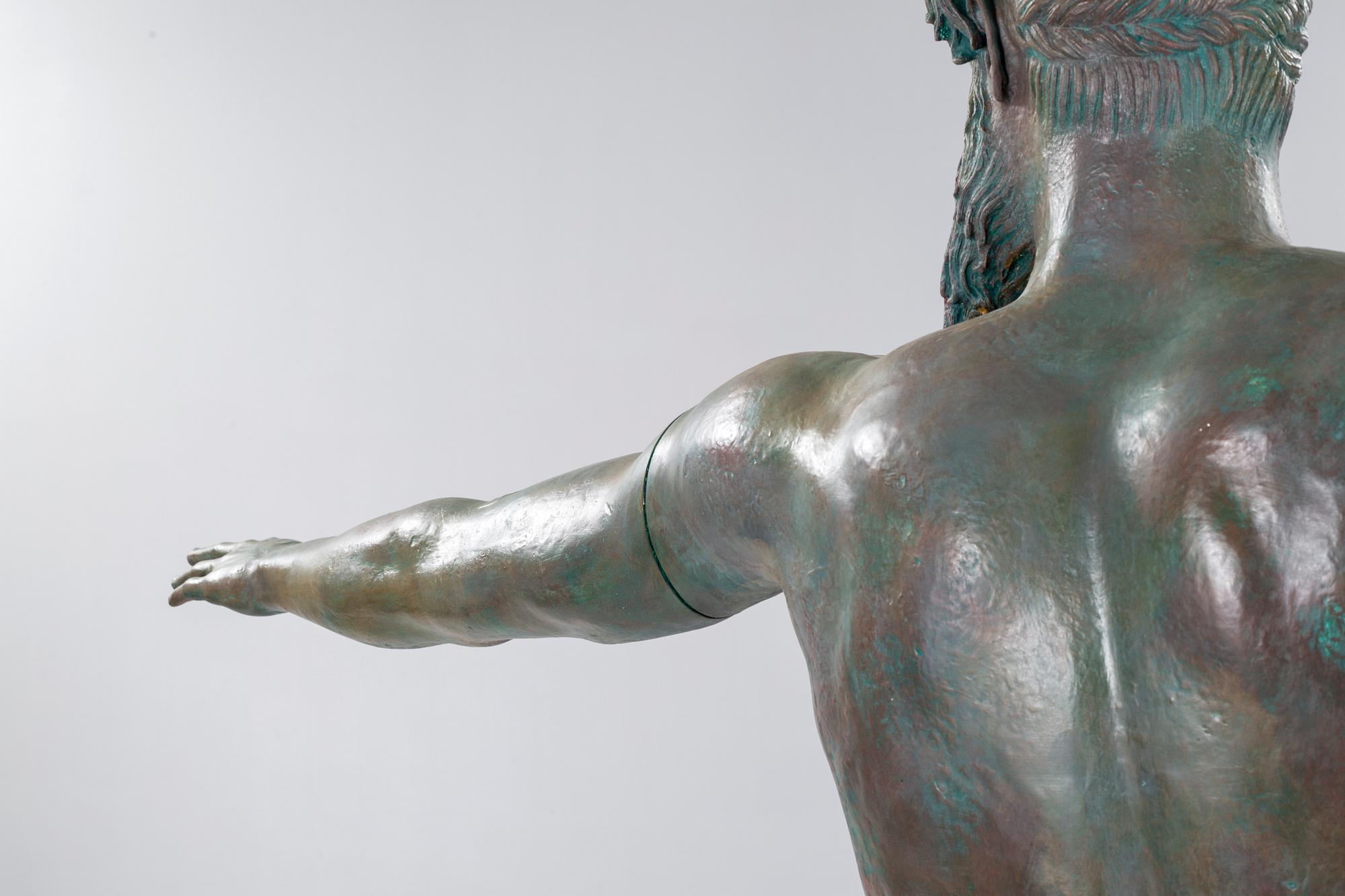 A plaster sculpture, Poseidon of Artemisium or Zeus of Artemisium, second half of the 20th century.